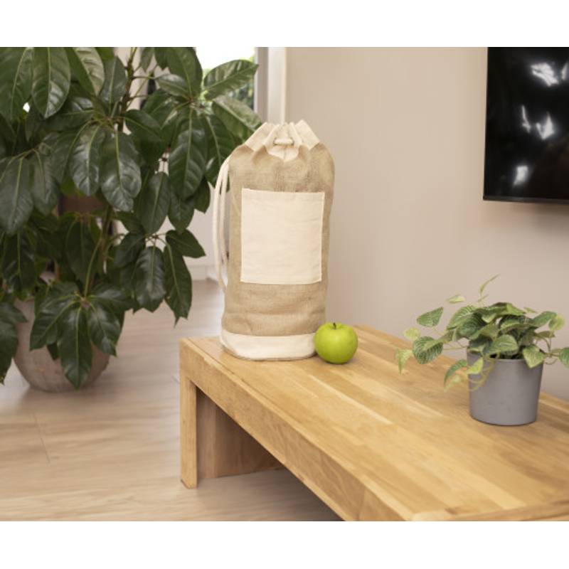 Námornícky batoh z juty, hnedá Námornícky batoh z juty, hnedá