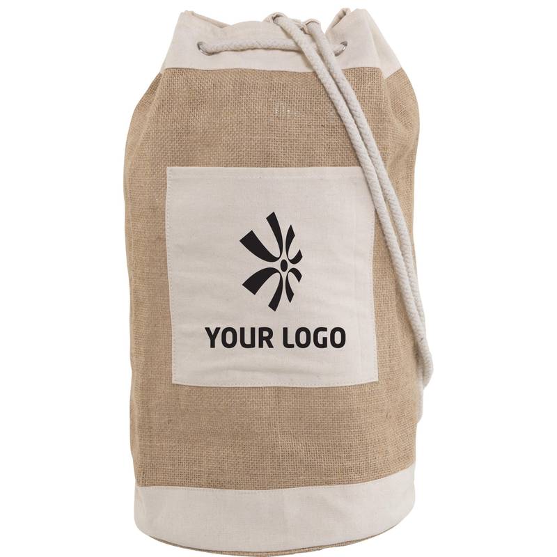 Námornícky batoh z juty, hnedá Námornícky batoh z juty, hnedá