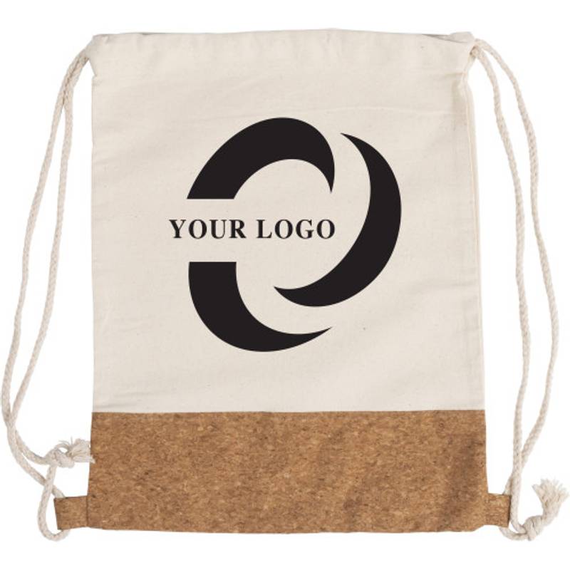 Bavlnený batoh 280 gr s časťou z korkovej tkaniny Bavlnený batoh 280 gr s časťou z korkovej tkaniny