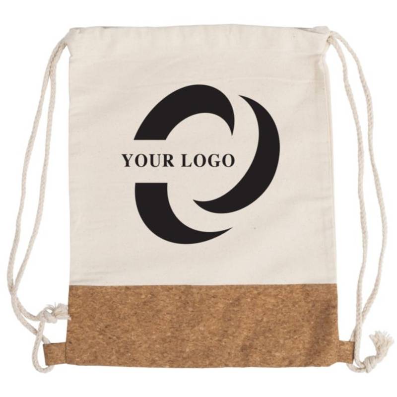 Bavlnený batoh 280 gr s časťou z korkovej tkaniny Bavlnený batoh 280 gr s časťou z korkovej tkaniny