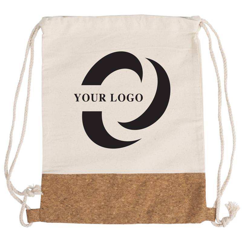 Bavlnený batoh 280 gr s časťou z korkovej tkaniny Bavlnený batoh 280 gr s časťou z korkovej tkaniny