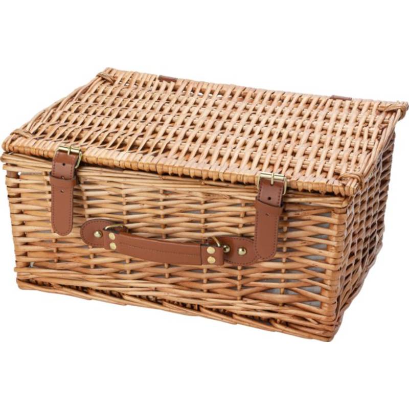 Proutěný piknikový koš pro dvě osoby, hnědá Proutěný piknikový koš pro dvě osoby, hnědá