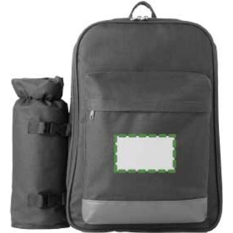 Piknikový batoh pre 4 osoby, 600D, sivá Piknikový batoh pre 4 osoby, 600D, sivá