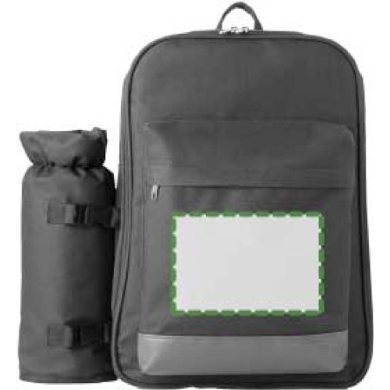 Piknikový batoh pre 4 osoby, 600D, sivá Piknikový batoh pre 4 osoby, 600D, sivá