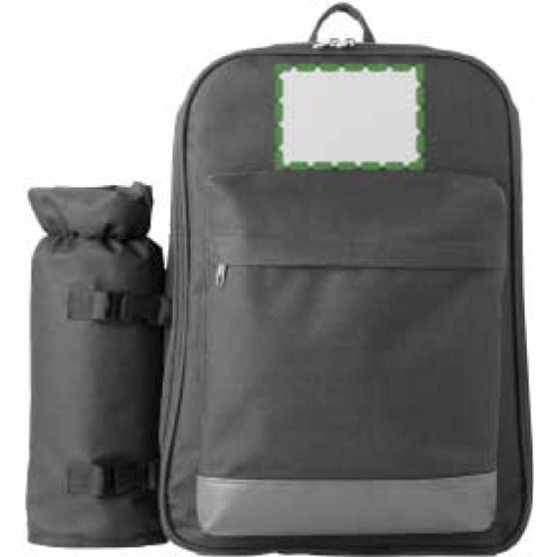 Piknikový batoh pre 4 osoby, 600D, sivá Piknikový batoh pre 4 osoby, 600D, sivá