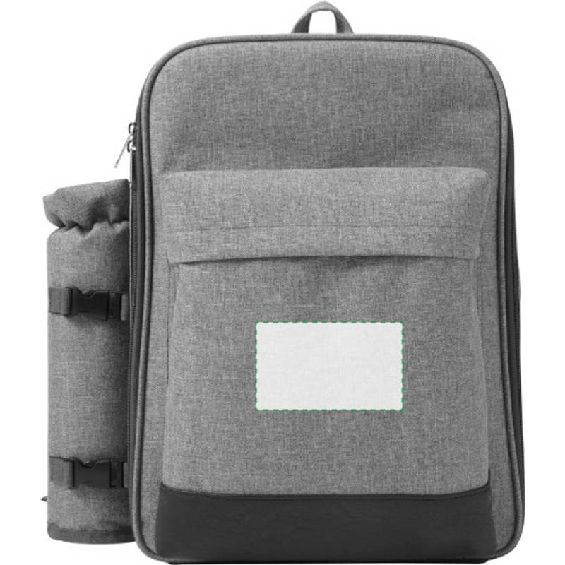 Piknikový batoh pre 4 osoby, 600D, sivá Piknikový batoh pre 4 osoby, 600D, sivá