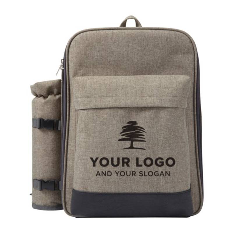 Piknikový batoh pre 4 osoby, 600D, sivá Piknikový batoh pre 4 osoby, 600D, sivá