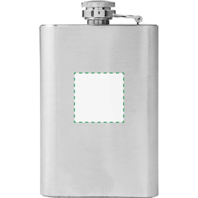 LORETKA placatka z nerezové oceli o objemu 100 ml, stříbrná LORETKA placatka z nerezové oceli o objemu 100 ml, stříbrná