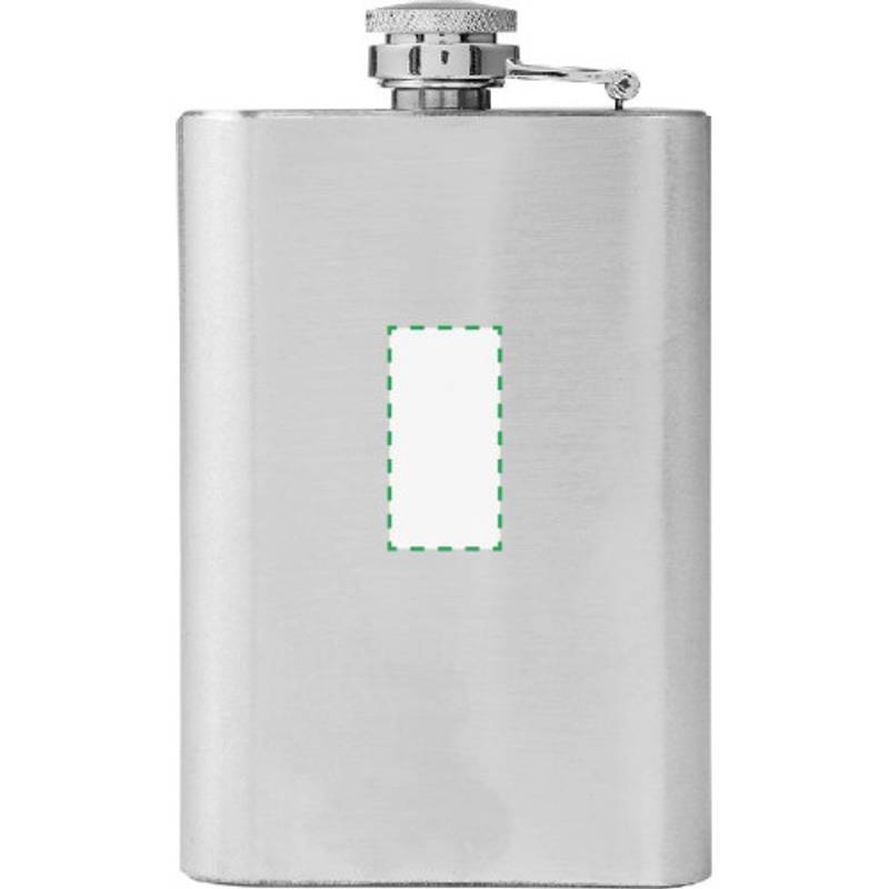 LORETKA placatka z nerezové oceli o objemu 100 ml, stříbrná LORETKA placatka z nerezové oceli o objemu 100 ml, stříbrná