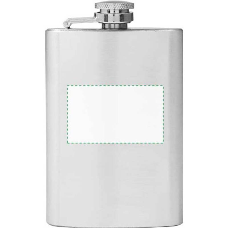 LORETKA placatka z nerezové oceli o objemu 100 ml, stříbrná LORETKA placatka z nerezové oceli o objemu 100 ml, stříbrná