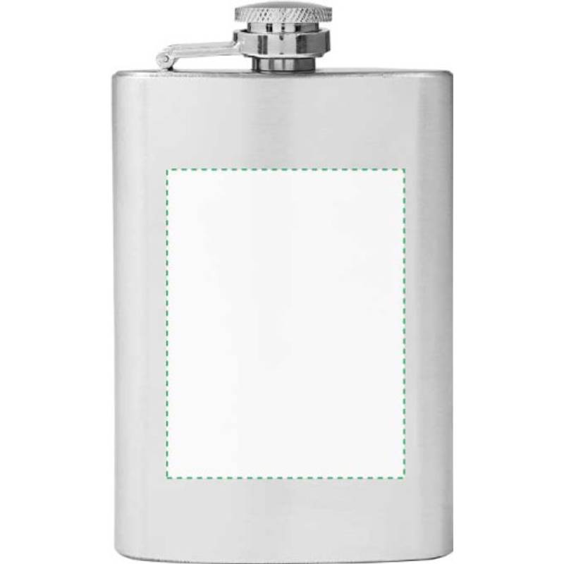 LORETKA placatka z nerezové oceli o objemu 100 ml, stříbrná LORETKA placatka z nerezové oceli o objemu 100 ml, stříbrná