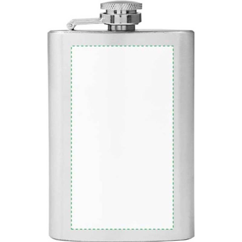 LORETKA placatka z nerezové oceli o objemu 100 ml, stříbrná LORETKA placatka z nerezové oceli o objemu 100 ml, stříbrná