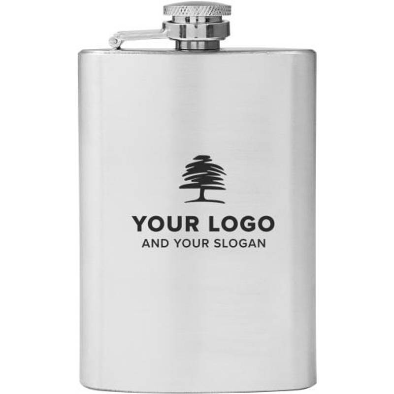 LORETKA placatka z nerezové oceli o objemu 100 ml, stříbrná LORETKA placatka z nerezové oceli o objemu 100 ml, stříbrná