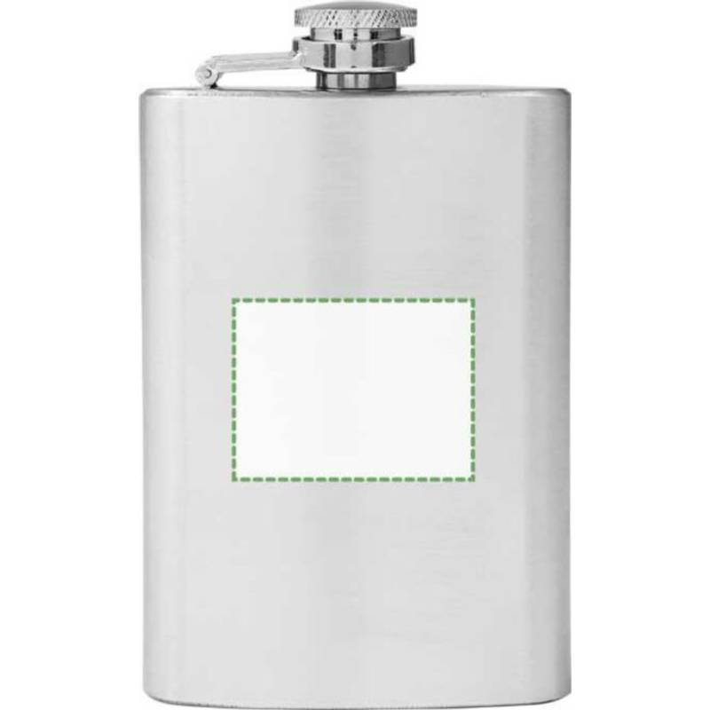 LORETKA placatka z nerezové oceli o objemu 100 ml, stříbrná LORETKA placatka z nerezové oceli o objemu 100 ml, stříbrná