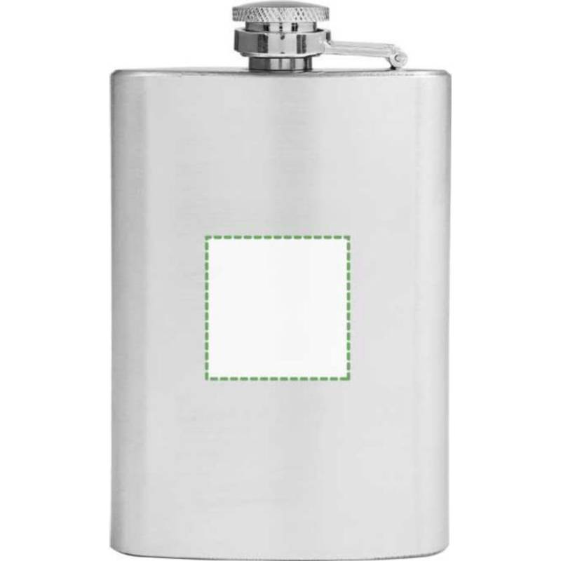 LORETKA placatka z nerezové oceli o objemu 100 ml, stříbrná LORETKA placatka z nerezové oceli o objemu 100 ml, stříbrná