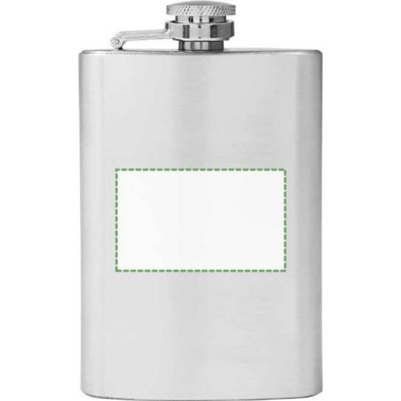 LORETKA placatka z nerezové oceli o objemu 100 ml, stříbrná LORETKA placatka z nerezové oceli o objemu 100 ml, stříbrná