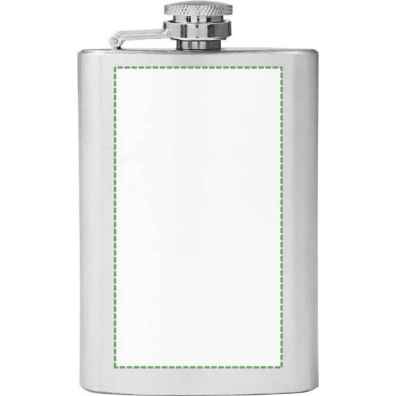 LORETKA placatka z nerezové oceli o objemu 100 ml, stříbrná LORETKA placatka z nerezové oceli o objemu 100 ml, stříbrná