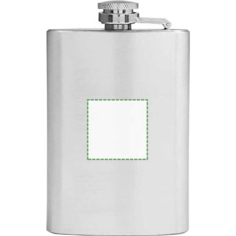 LORETKA placatka z nerezové oceli o objemu 100 ml, stříbrná LORETKA placatka z nerezové oceli o objemu 100 ml, stříbrná