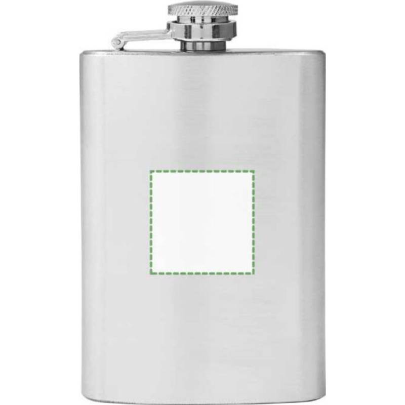 LORETKA placatka z nerezové oceli o objemu 100 ml, stříbrná LORETKA placatka z nerezové oceli o objemu 100 ml, stříbrná