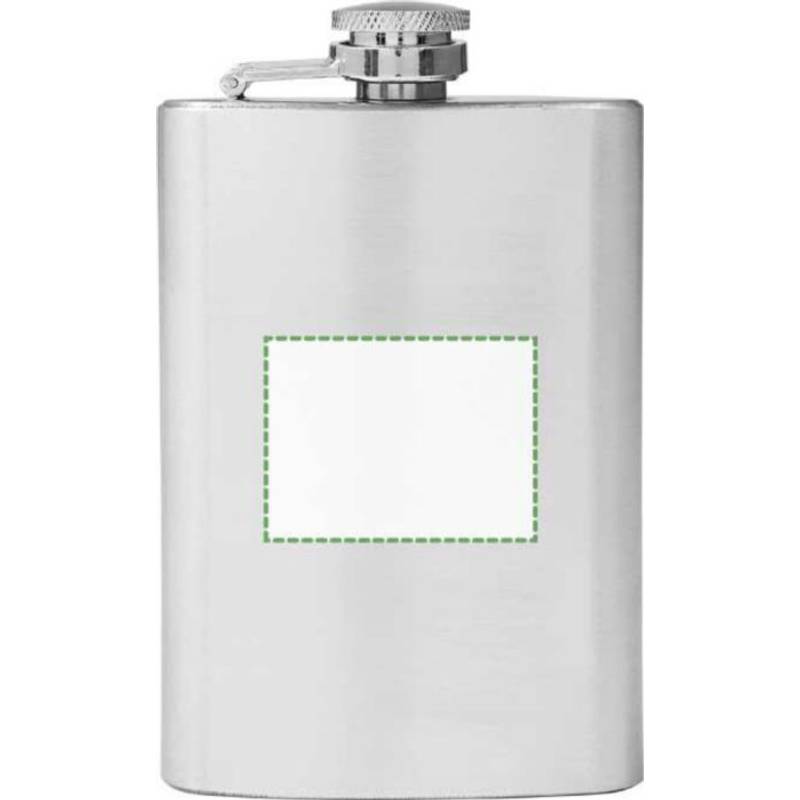 LORETKA placatka z nerezové oceli o objemu 100 ml, stříbrná LORETKA placatka z nerezové oceli o objemu 100 ml, stříbrná