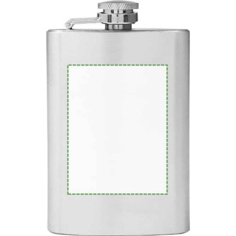 LORETKA placatka z nerezové oceli o objemu 100 ml, stříbrná LORETKA placatka z nerezové oceli o objemu 100 ml, stříbrná