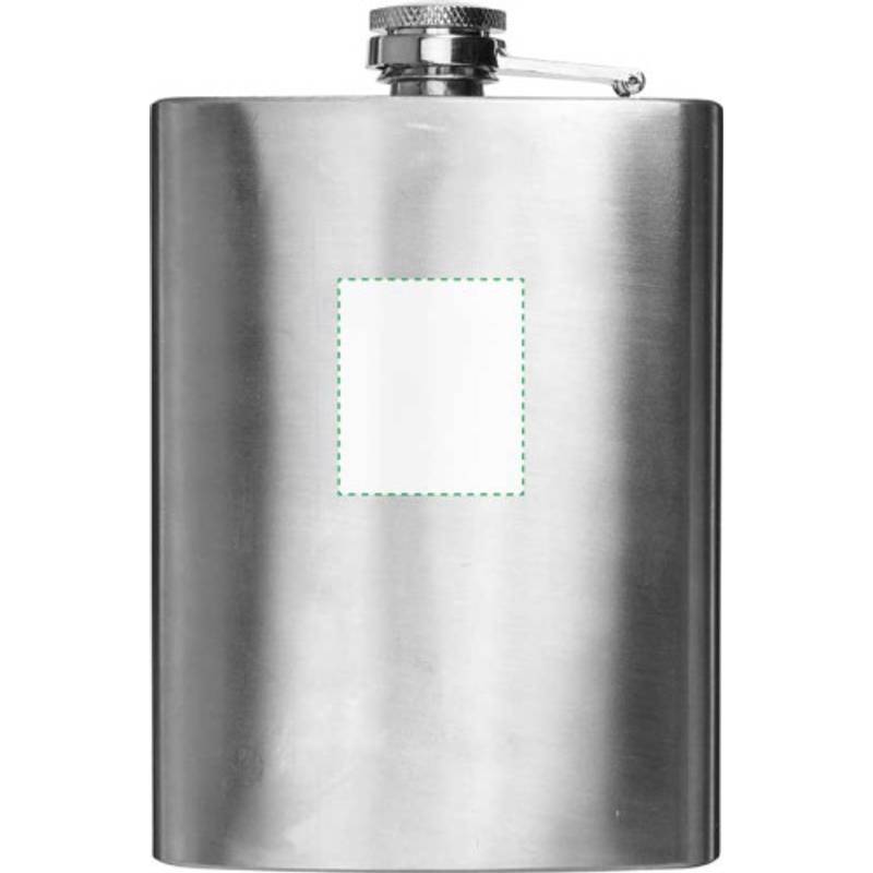 DERON nerezová placatka, 240 ml, stříbrná DERON nerezová placatka, 240 ml, stříbrná