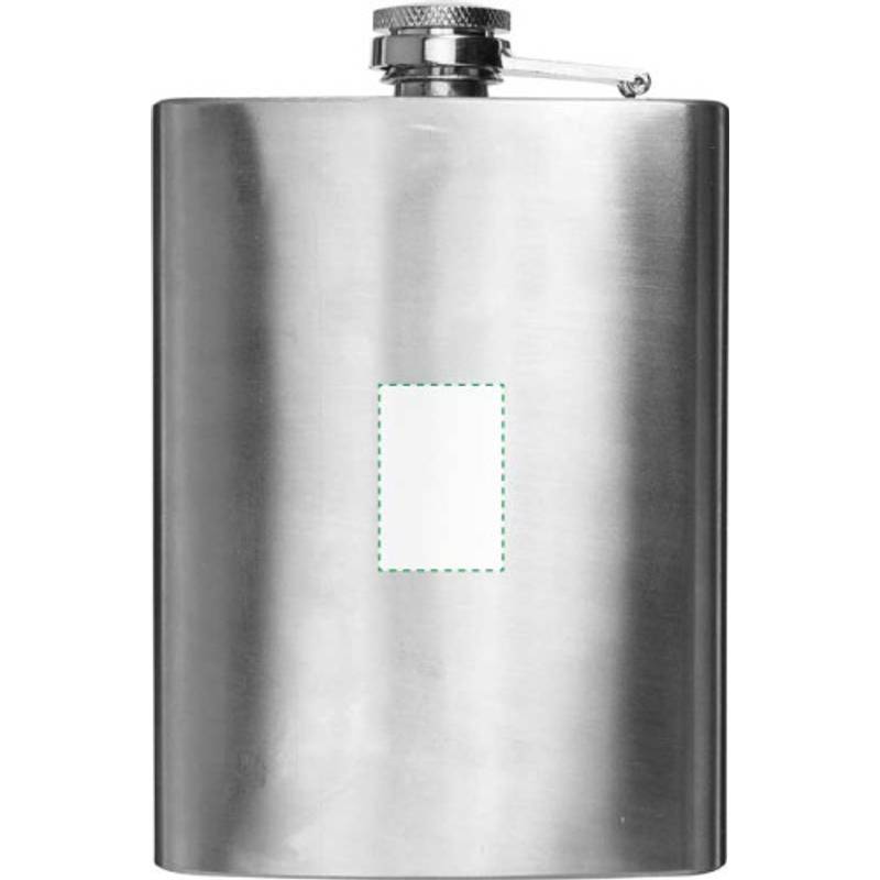 DERON nerezová placatka, 240 ml, stříbrná DERON nerezová placatka, 240 ml, stříbrná