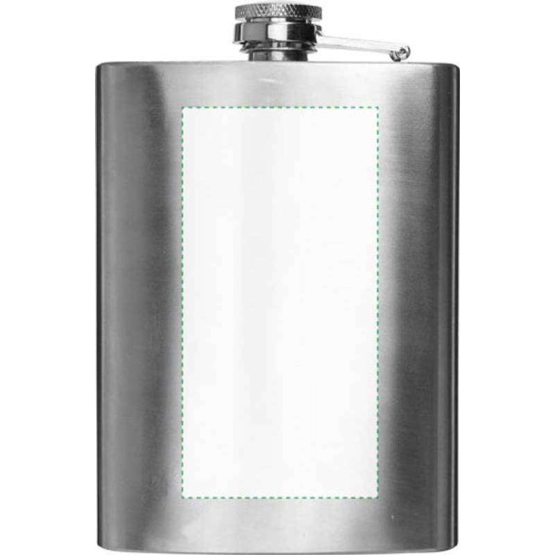 DERON nerezová placatka, 240 ml, stříbrná DERON nerezová placatka, 240 ml, stříbrná