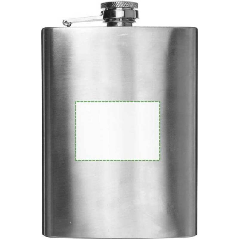 DERON nerezová placatka, 240 ml, stříbrná DERON nerezová placatka, 240 ml, stříbrná