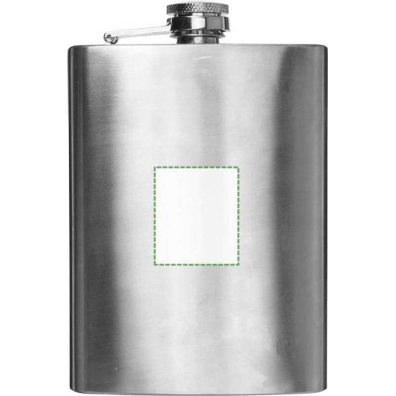 DERON nerezová placatka, 240 ml, stříbrná DERON nerezová placatka, 240 ml, stříbrná