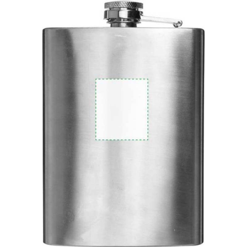 DERON nerezová placatka, 240 ml, stříbrná DERON nerezová placatka, 240 ml, stříbrná