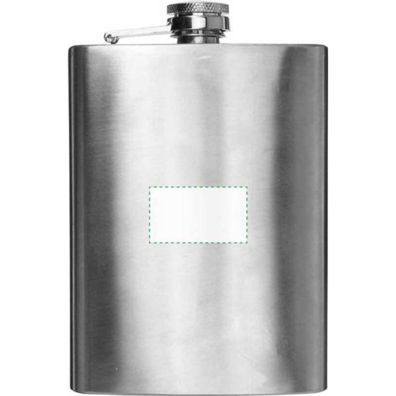 DERON nerezová placatka, 240 ml, stříbrná DERON nerezová placatka, 240 ml, stříbrná