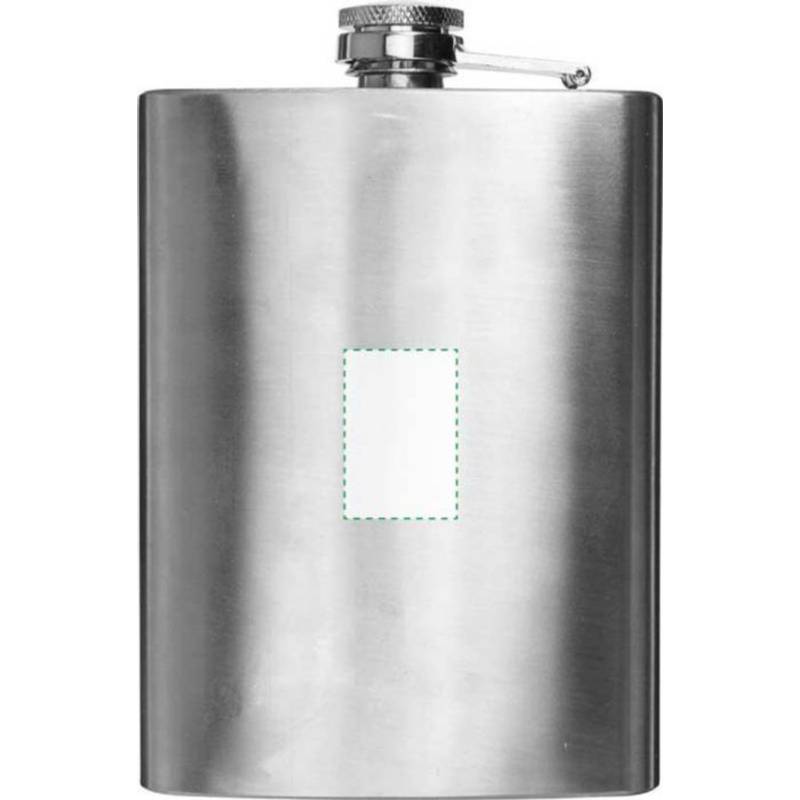 DERON nerezová placatka, 240 ml, stříbrná DERON nerezová placatka, 240 ml, stříbrná