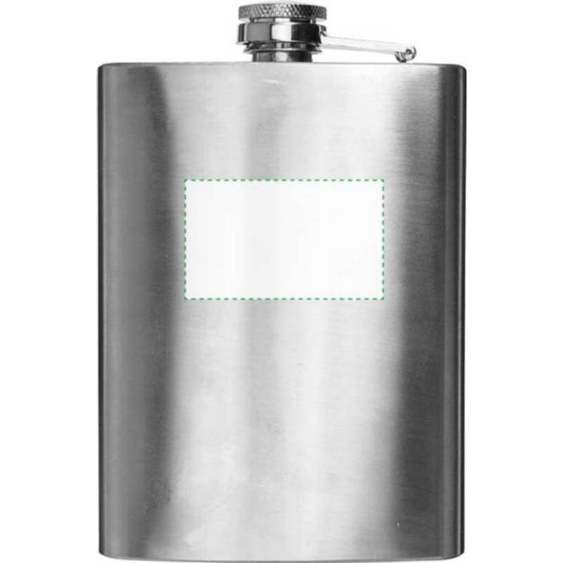 DERON nerezová placatka, 240 ml, stříbrná DERON nerezová placatka, 240 ml, stříbrná