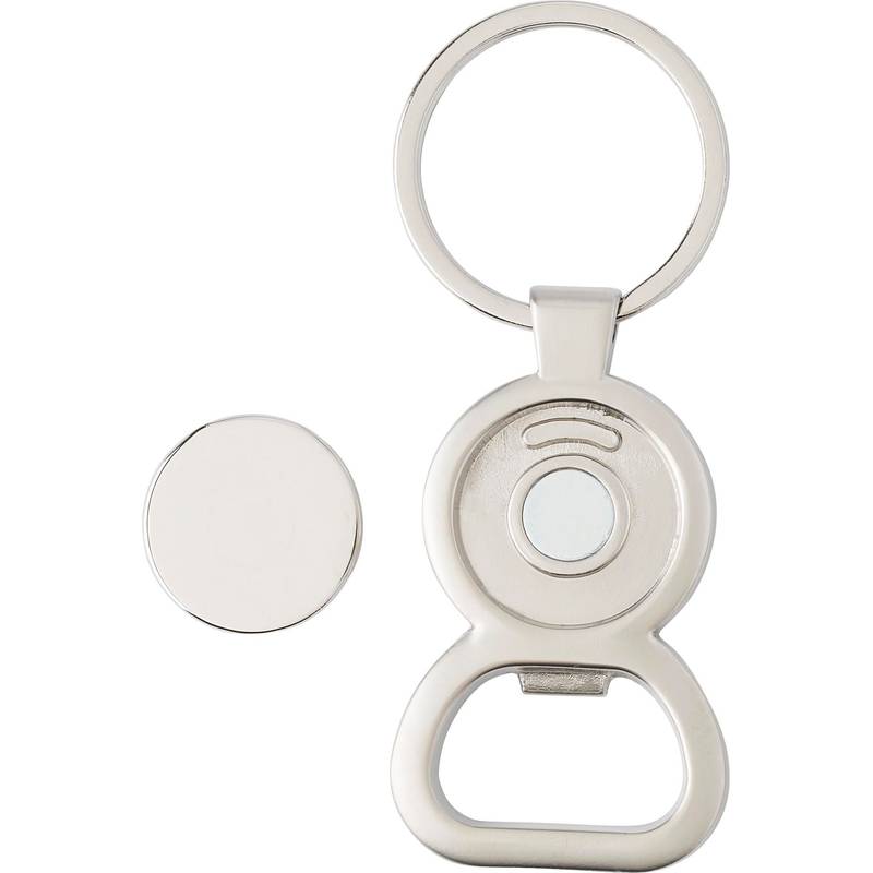 Klíčenka, otvírák s držákem žetonu 1 EUR / EMET / Klíčenka, otvírák s držákem žetonu 1 EUR / EMET /