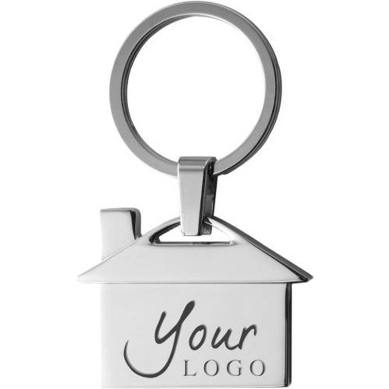 Přívěsek na klíče v tvar domek, kov Přívěsek na klíče v tvar domek, kov