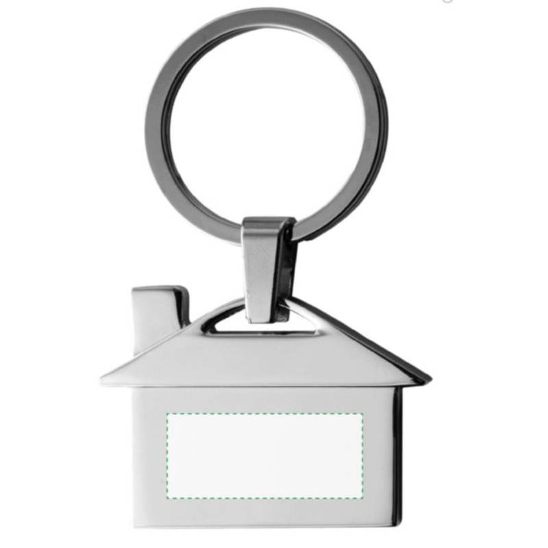 Přívěsek na klíče v tvar domek, kov Přívěsek na klíče v tvar domek, kov