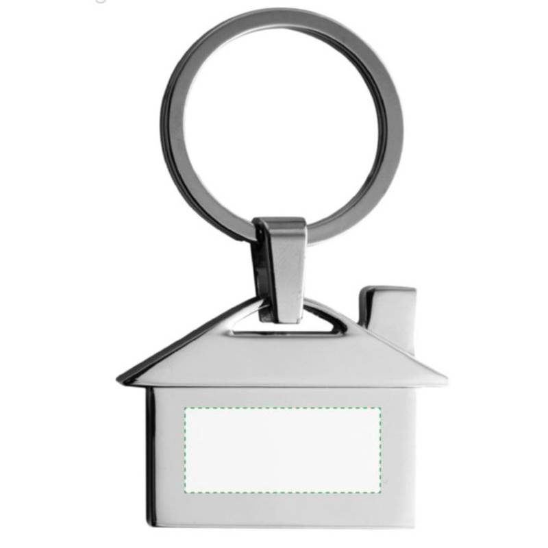 Přívěsek na klíče v tvar domek, kov Přívěsek na klíče v tvar domek, kov