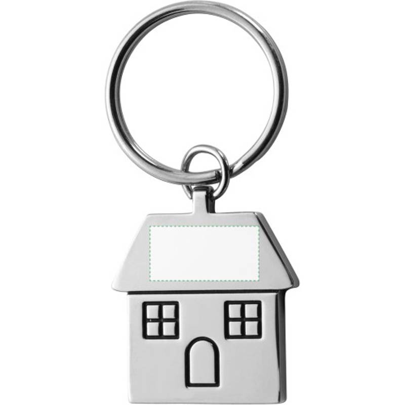 Kovový prívesok na kľúče, tvar domček /HOME/ Kovový prívesok na kľúče, tvar domček /HOME/