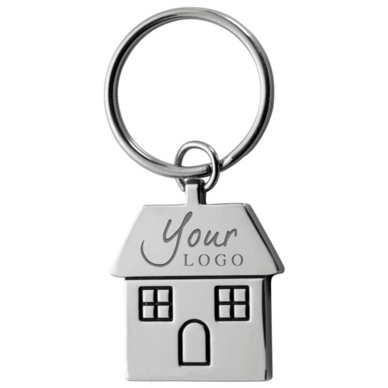 Kovový prívesok na kľúče, tvar domček /HOME/ Kovový prívesok na kľúče, tvar domček /HOME/