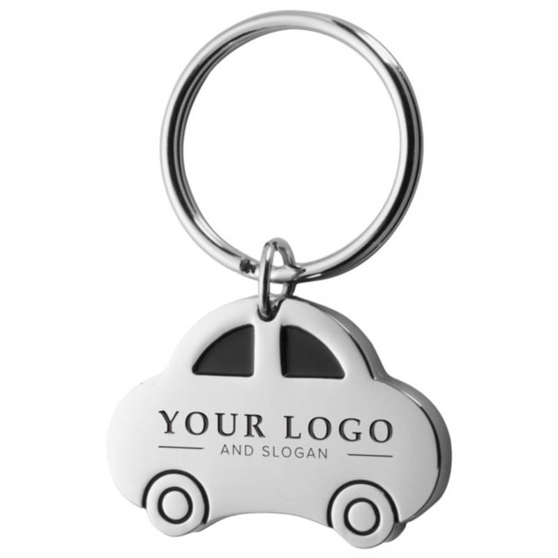 Kovový přívěsek na klíče, tvar auto, dárková krabička / CAR / Kovový přívěsek na klíče, tvar auto, dárková krabička / CAR /