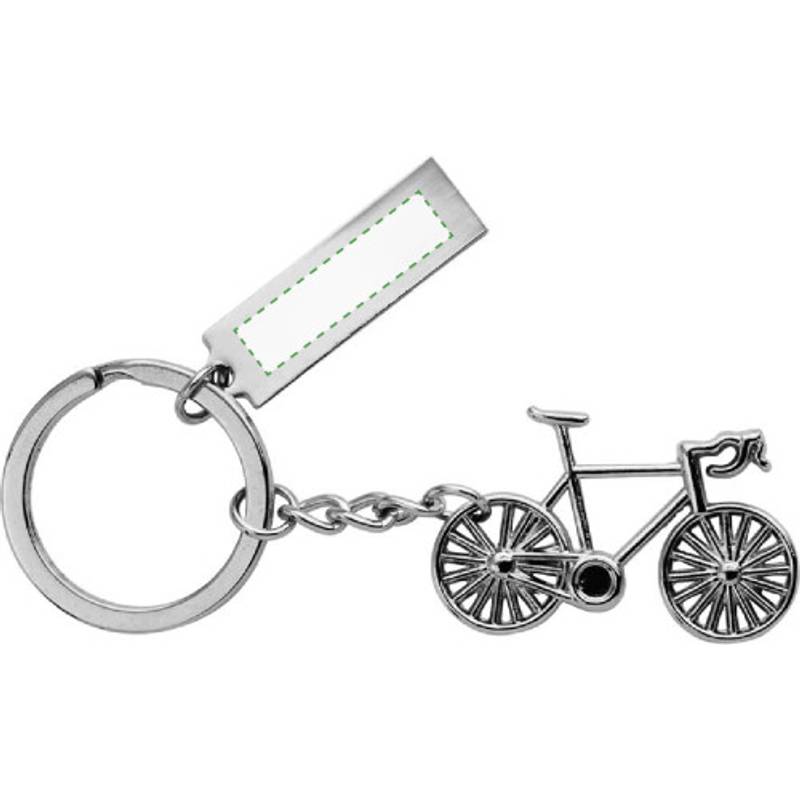 Kovový přívěsek na klíče s kolem Kovový přívěsek na klíče s kolem