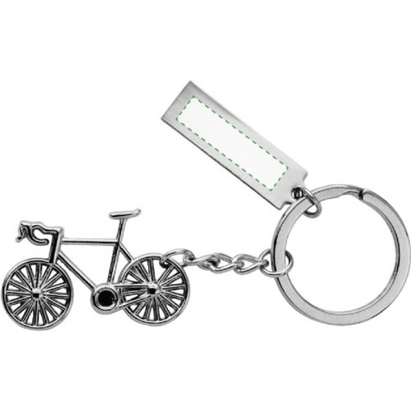 Kovový přívěsek na klíče s kolem Kovový přívěsek na klíče s kolem