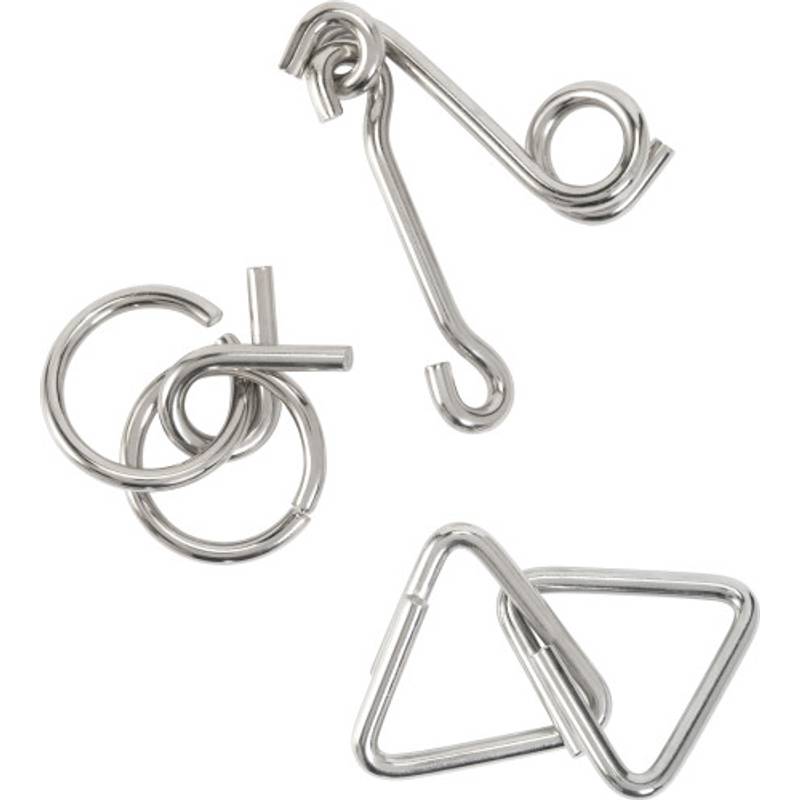 Sada 3 kovových hlavolamov Sada 3 kovových hlavolamov