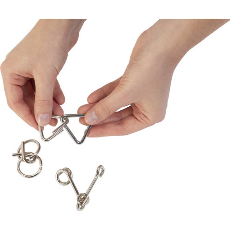 Sada 3 kovových hlavolamov Sada 3 kovových hlavolamov