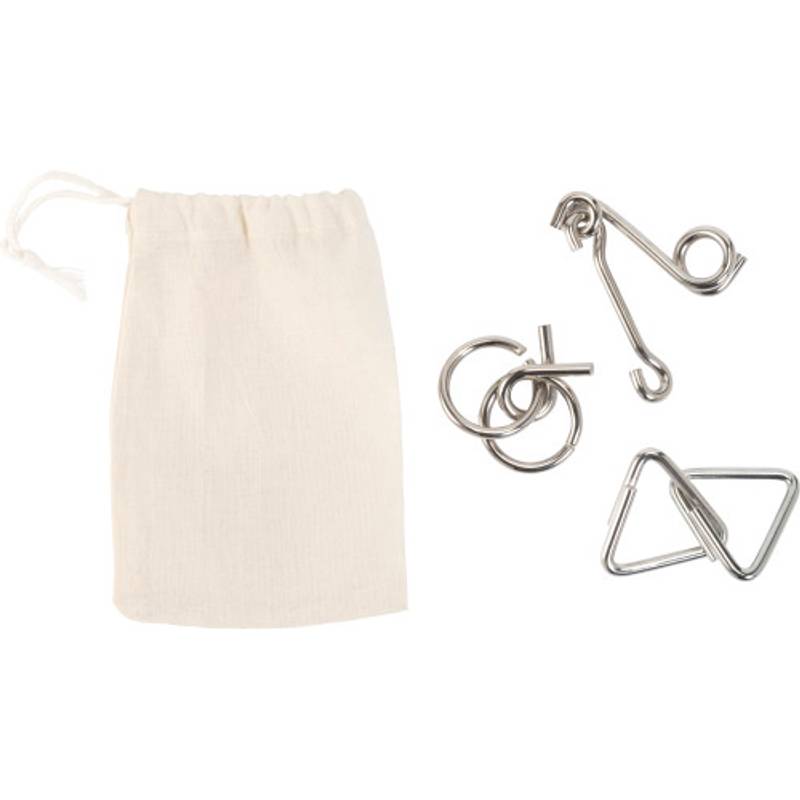 Sada 3 kovových hlavolamov Sada 3 kovových hlavolamov