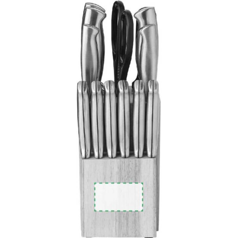 14 dielna sada kuchynských nožov v stojane, hnedá 14 dielna sada kuchynských nožov v stojane, hnedá