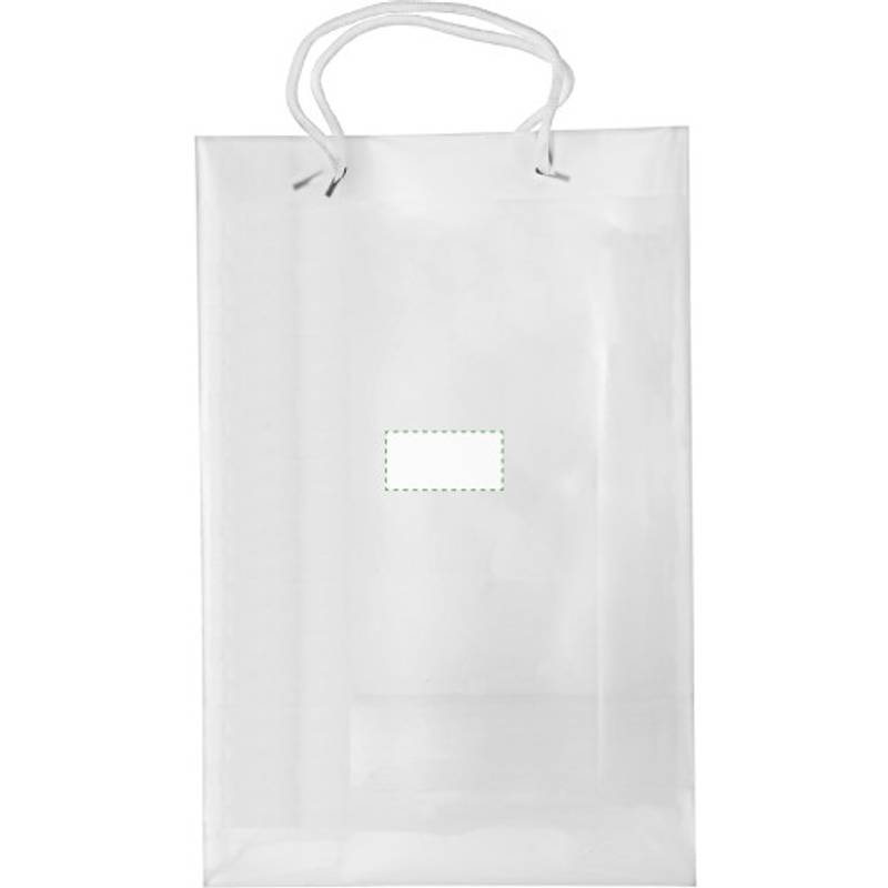 Nákupní taška A4, bílé kroucené ucho, transparentní Nákupní taška A4, bílé kroucené ucho, transparentní