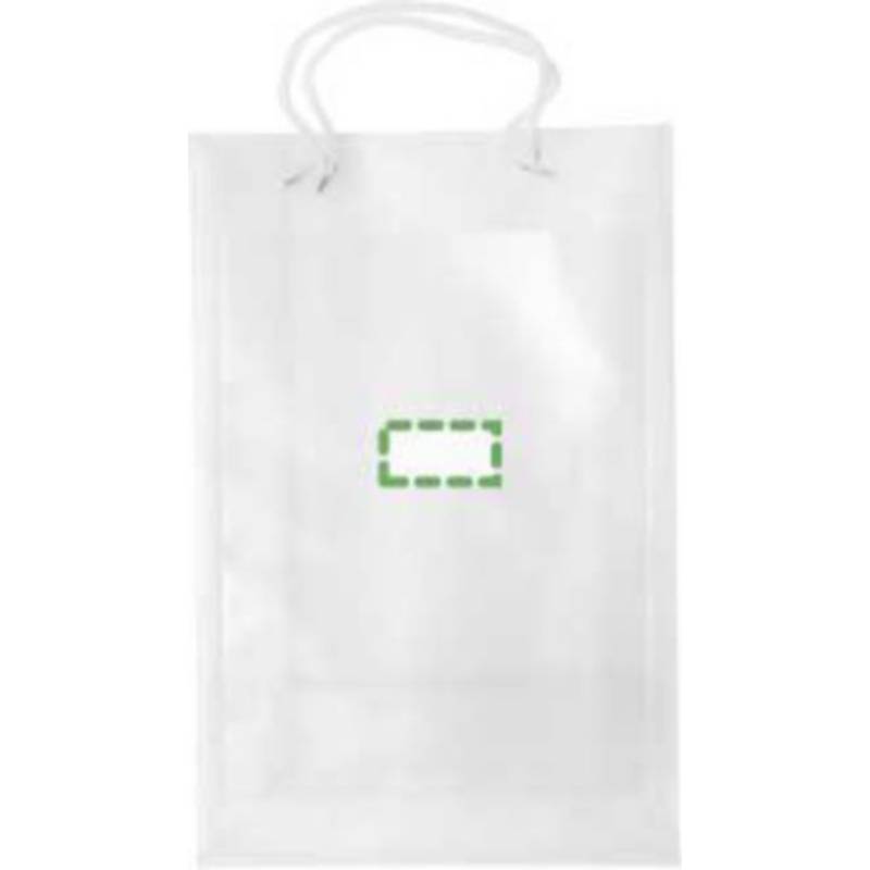 Nákupní taška A4, bílé kroucené ucho, transparentní Nákupní taška A4, bílé kroucené ucho, transparentní