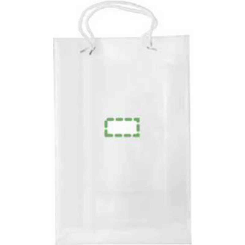 Nákupní taška A4, bílé kroucené ucho, transparentní Nákupní taška A4, bílé kroucené ucho, transparentní